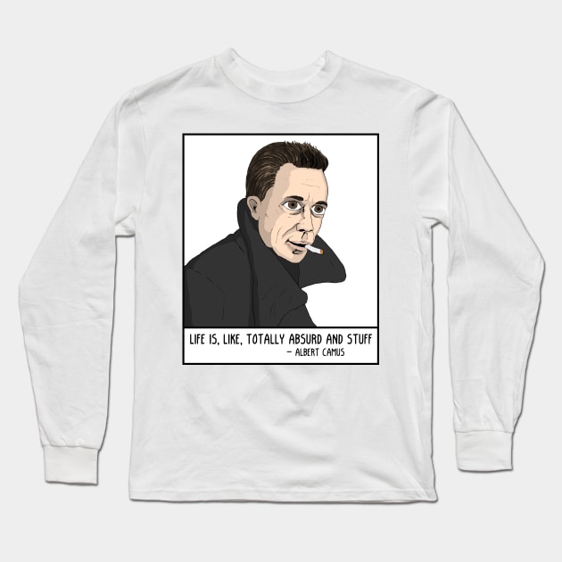 Camus Long Sleeve T-Shirt by ExistentialComics